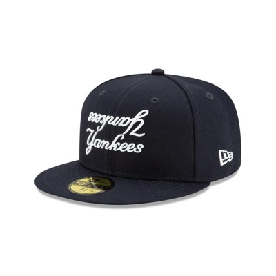 New York Yankees Gorra | New Era MLB Team Mirror 59fifty Fitted Cap Mexico - Azules